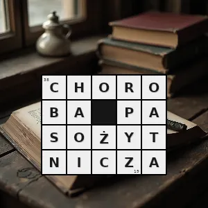 Rozwiązanie krzyżówki: choroba ludzi i zwierząt wywoływana przez pasożyty niegdyś zaliczana do chorób zakaźnych obecnie klasyfikowana odrębnie - choroba pasożytnicza | hasła, synonimy i podpowiedzi Hasło krzyżówkowe choroba ludzi i zwierząt wywoływana przez pasożyty niegdyś zaliczana do chorób zakaźnych obecnie klasyfikowana odrębnie - choroba pasożytnicza – rozwiązanie, synonimy, podpowiedzi i definicje krzyżówkowe